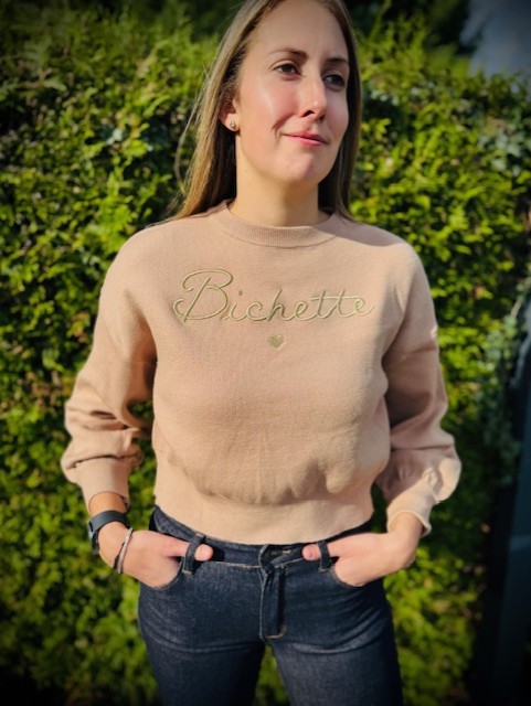 PULL BICHETTE ECRU