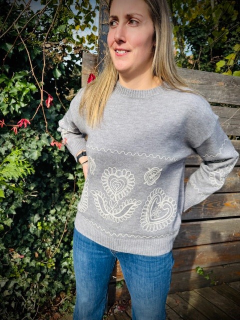 PULL HELIANE GRIS